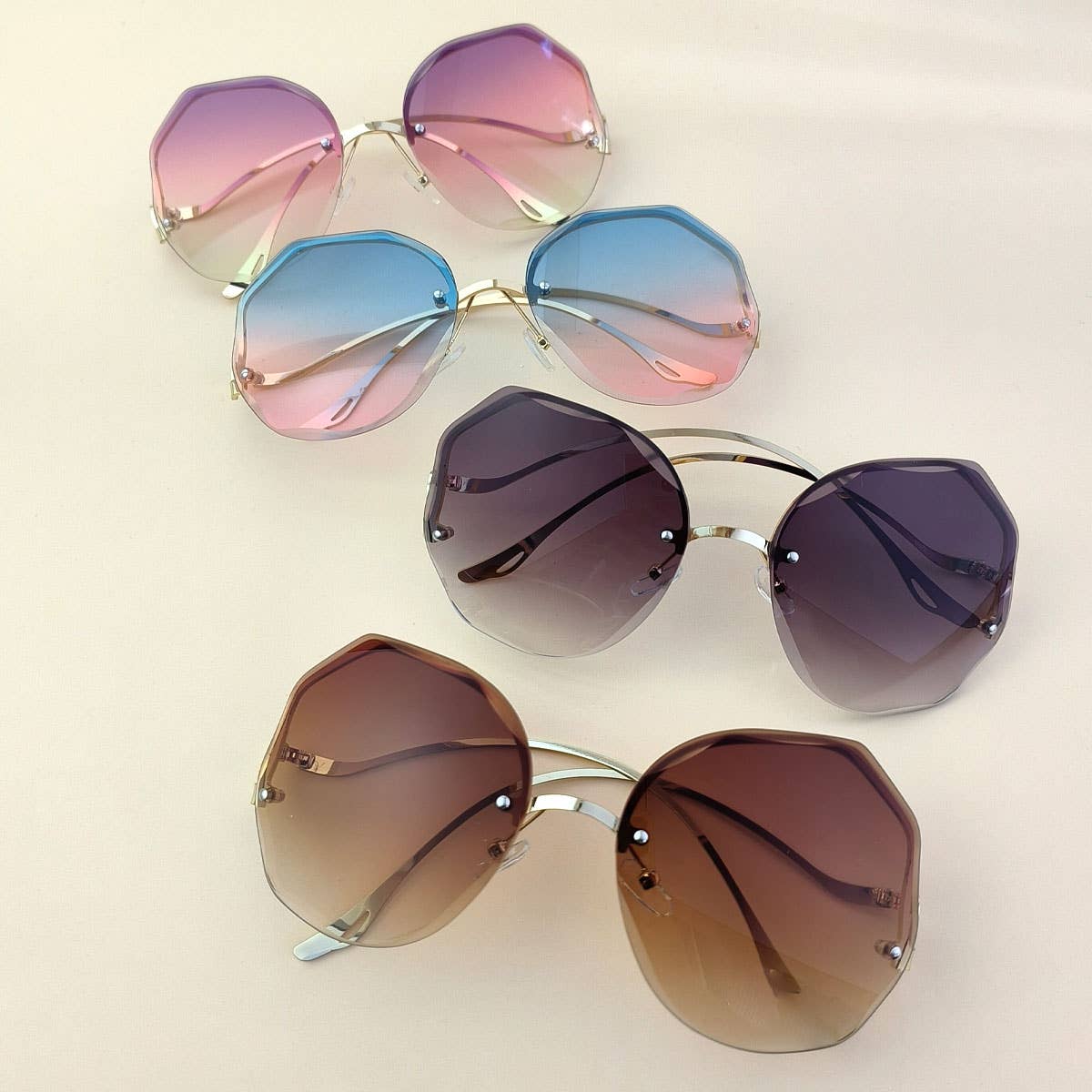 FASHIONABLE AND HIGH-END RIMLESS SUNGLASSES_CWASG0383