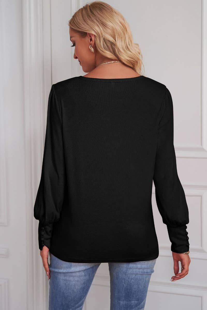 CWTBLL2609_WINTER LONG SLEEVE CREW NECK LOOSE TOP