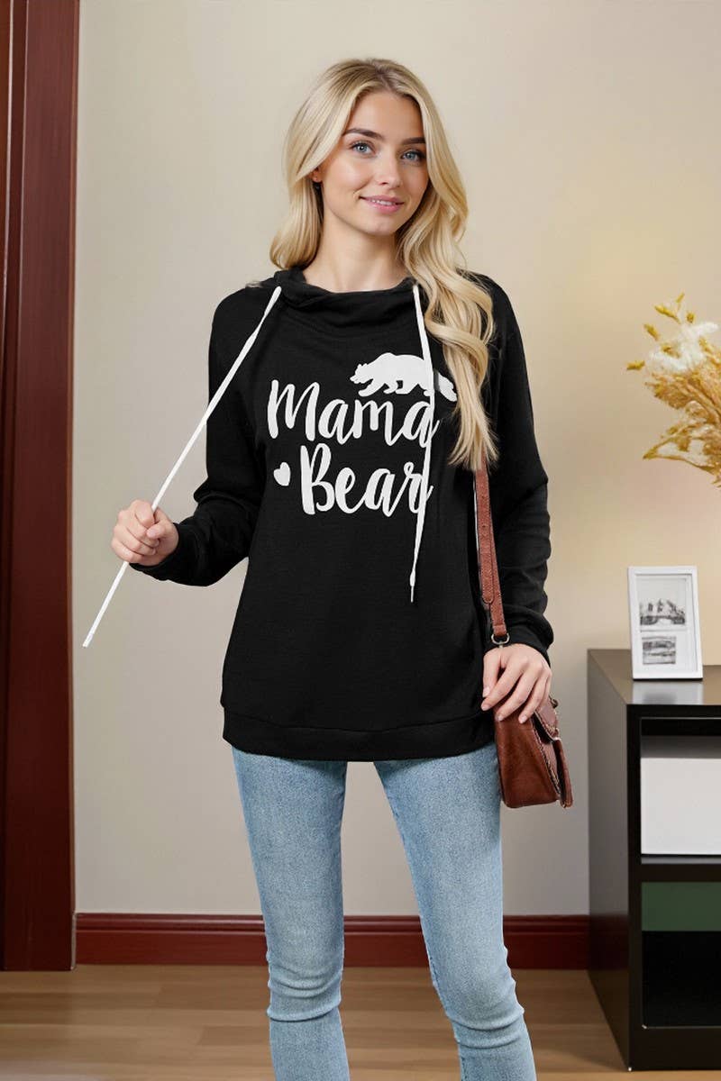 CWTTL01002_AUTUMN AND WINTER HOODED LOOSE CASUAL SWEATSHIRT