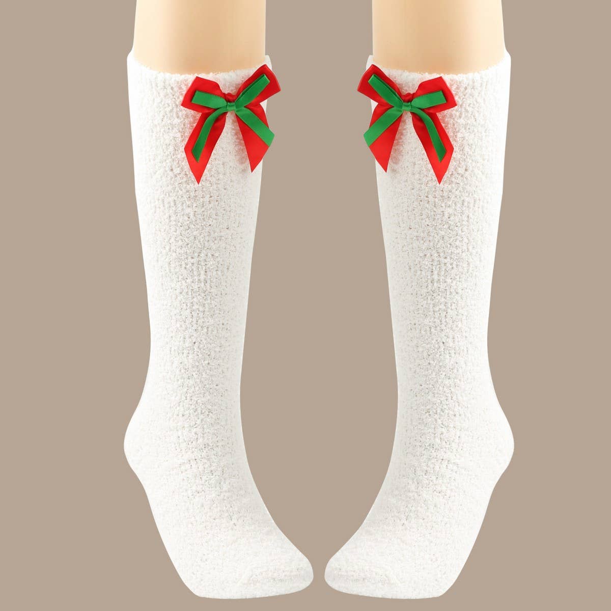 CWMS02684_CHRISTMAS KNEE HIGH SOCKS WARM LEG WARMERS