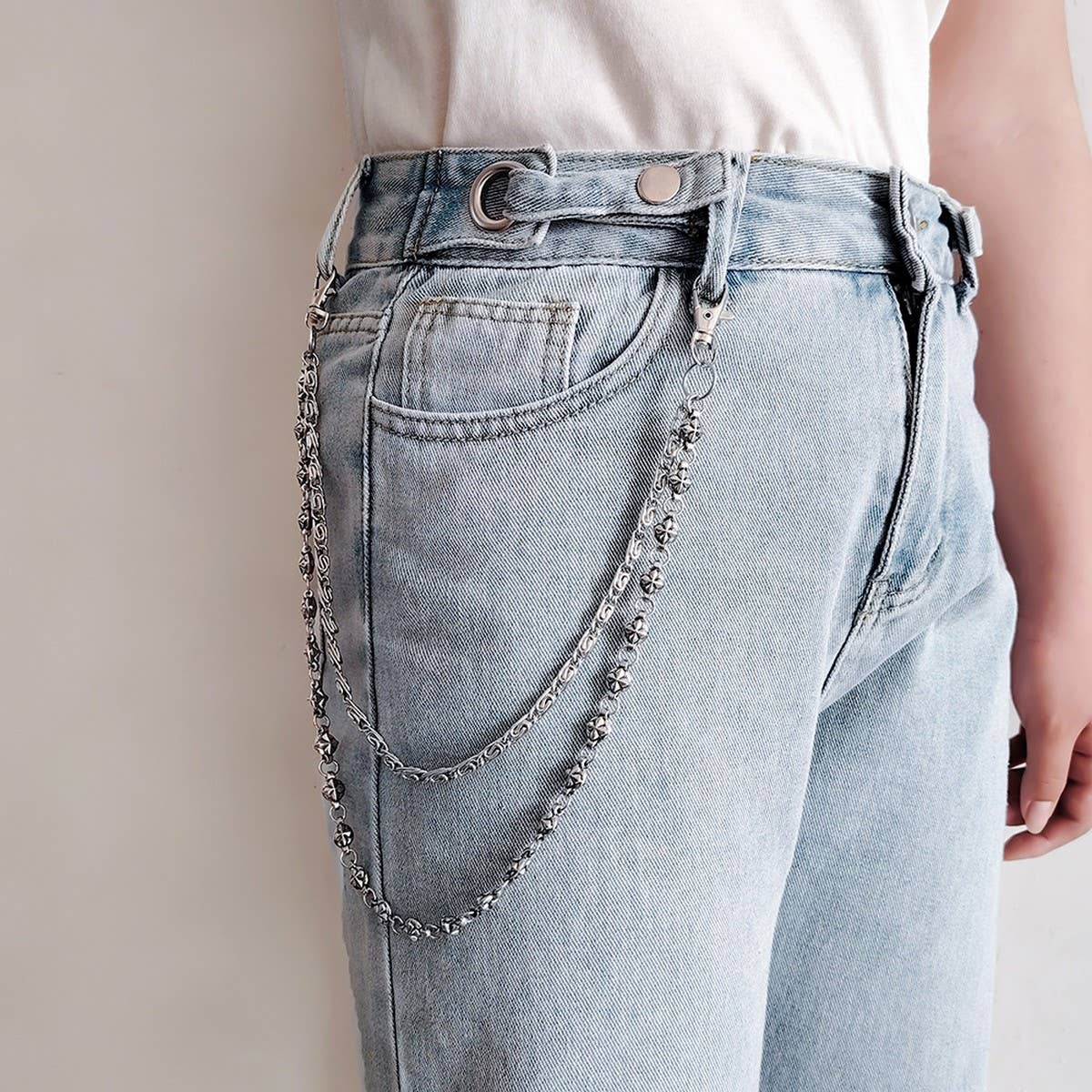PERSONALIZED PUNK STYLE DOUBLE-LAYER TROUSER CHAIN_CWMM4884