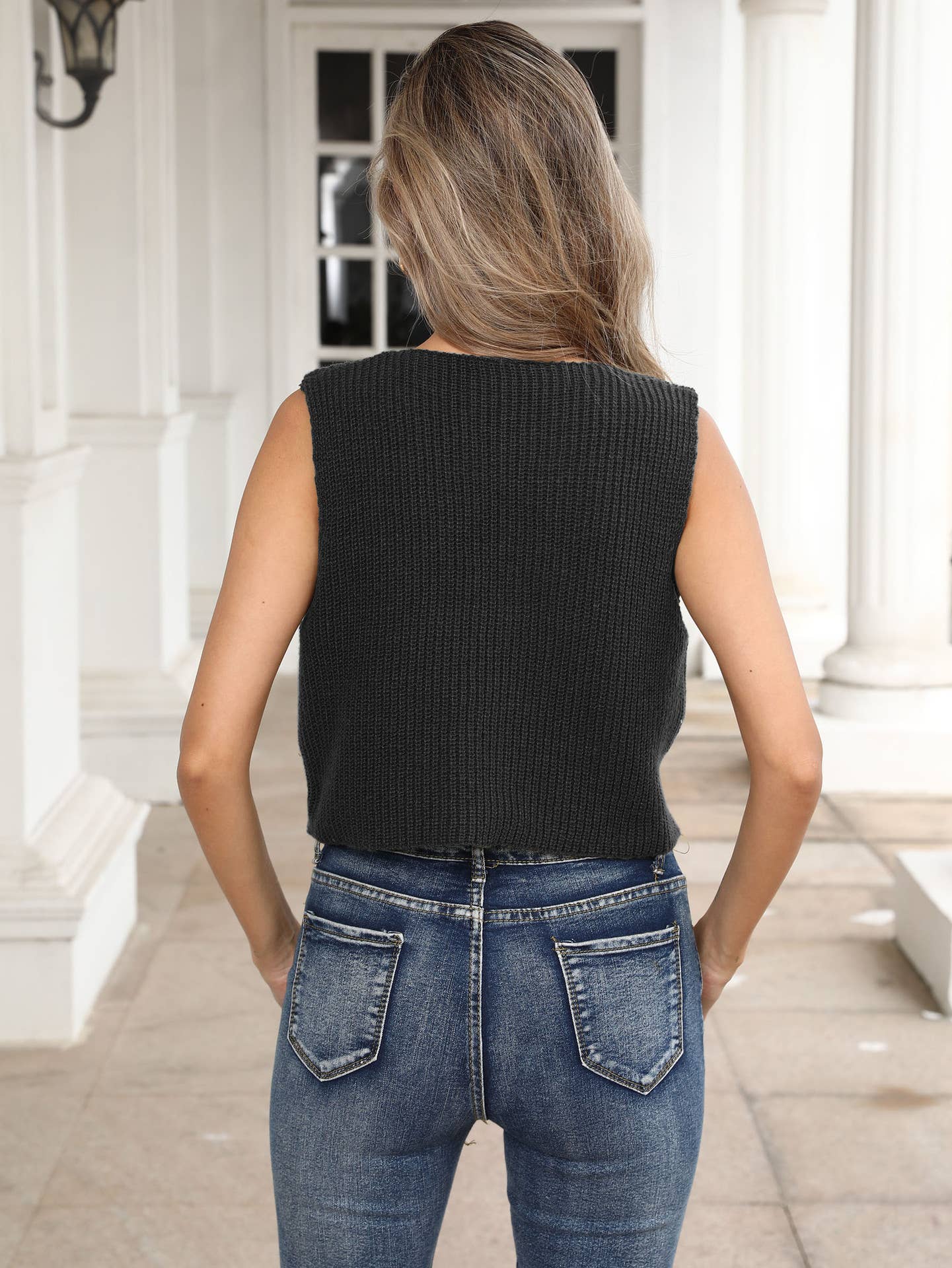 Casual, sexy, tied bow and fashionable cardigan