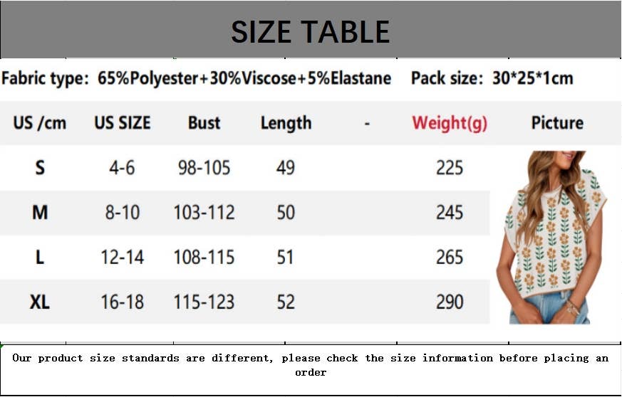 CWTBLS1714_NAVEL-BARING COLOR-BLOCK KNITTED FLOWER SWEATER