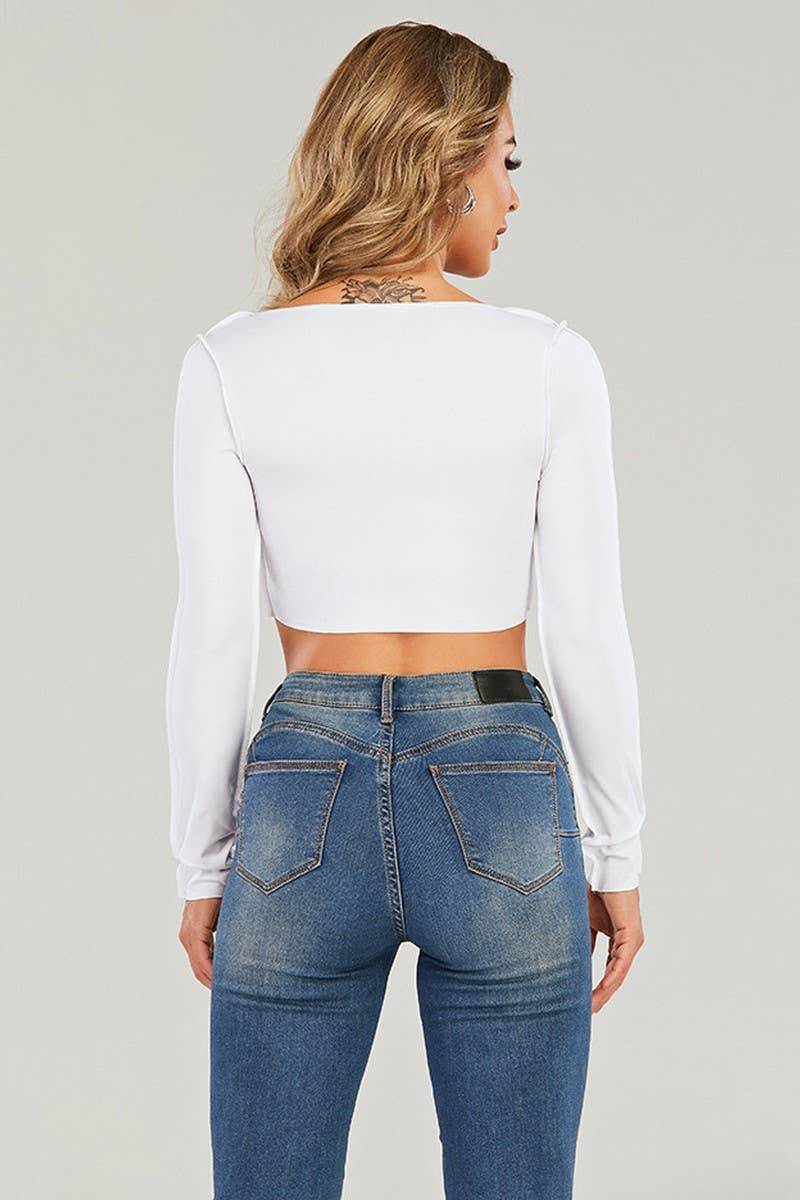 CWTTL1678_CREW NECK LONG SLEEVED KNIT TOP