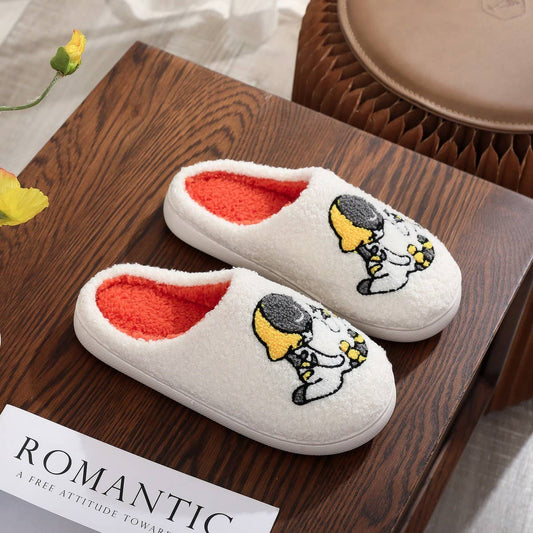 Cute Cat Plush Slippers Winter Warm Indoor_CWSHF00222