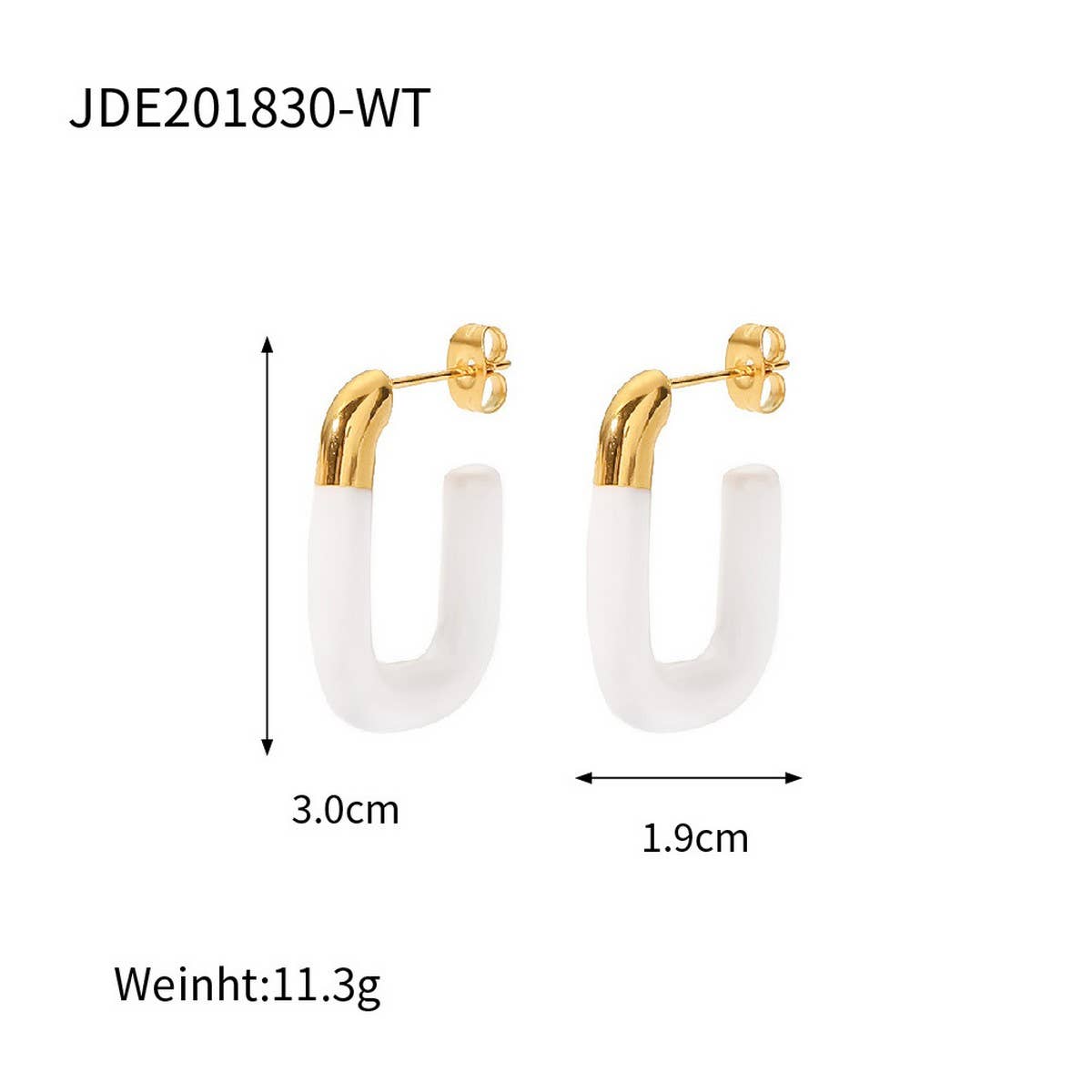 MACARON COLOR U-SHAPED VERSATILE EARRINGS