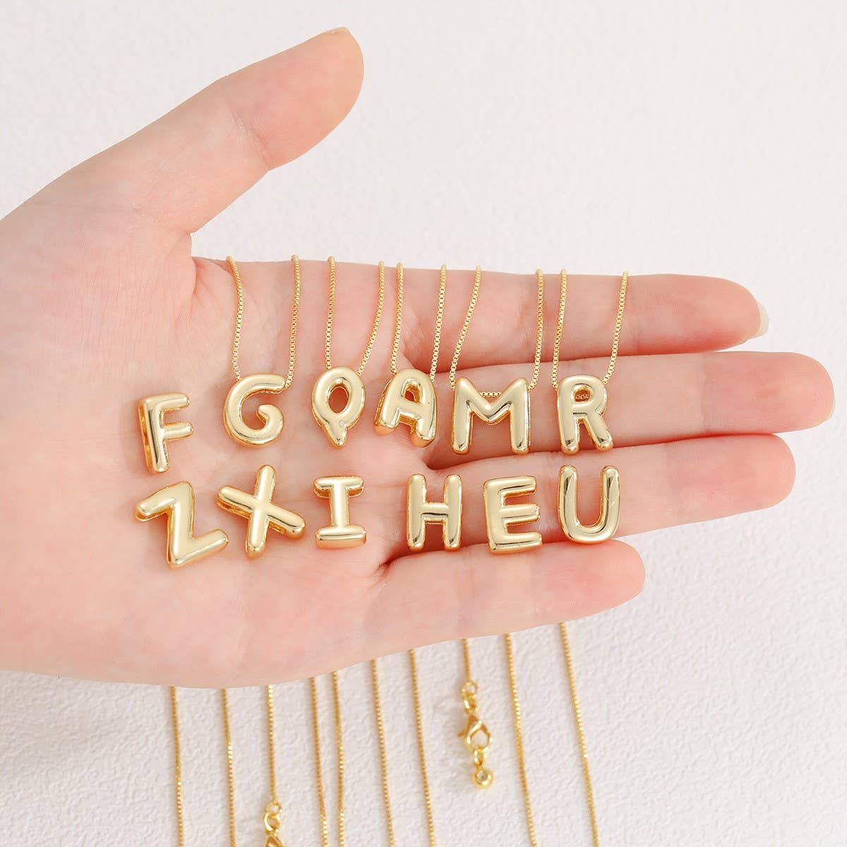 Simple Smooth 26 Letters Pendant Necklace_CWMM5874