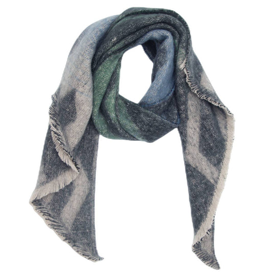 Circle Yarn Diamond Scarf ? Reversible Winter Wrap