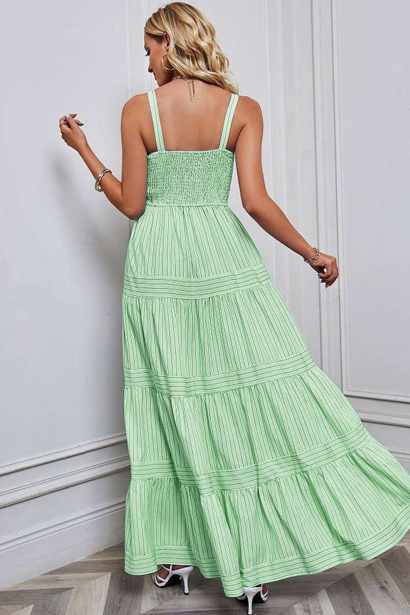 CWDMD1612_SLEEVELESS TANK TOP STRIPED MAXI DRESS