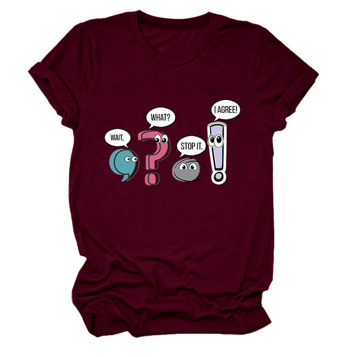 Chic Fun Casual Women's Crew Neck Tee_CWTTS1504