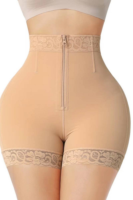 CWMT0009_LACE TUMMY SHAPING WAIST ELASTIC SHAPING PANTS