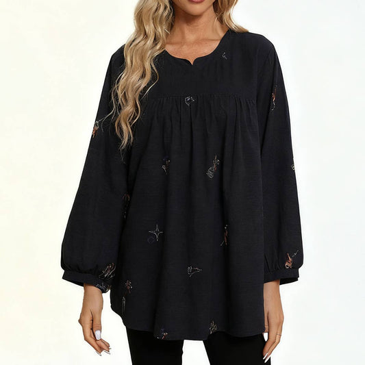 Doll hubble-bubble sleeve blouse