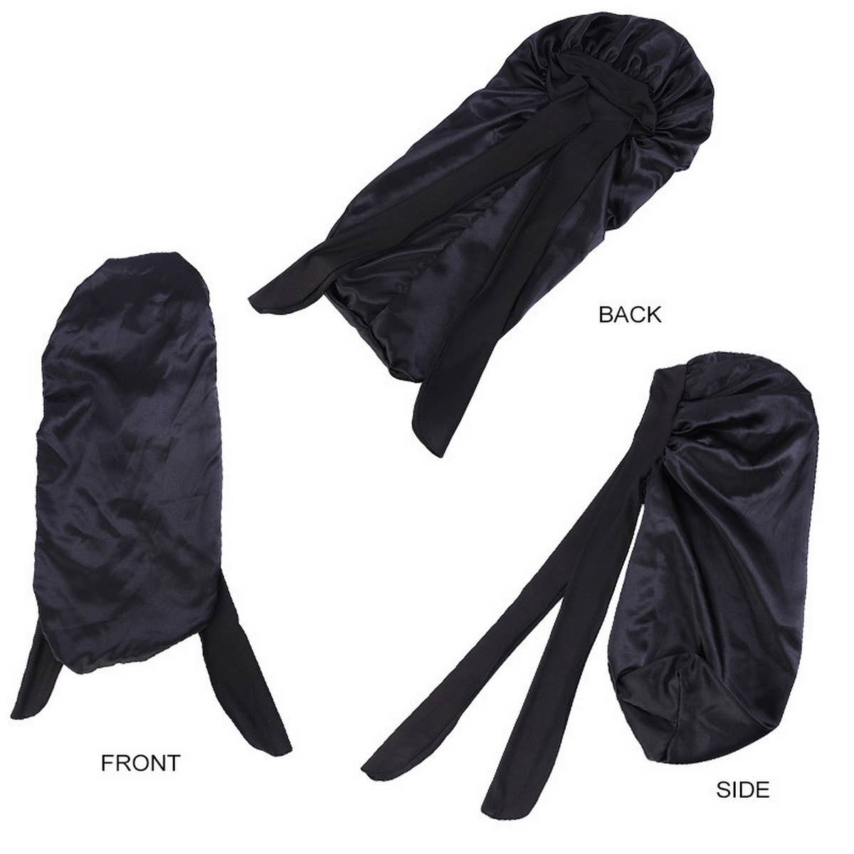 ADJUSTABLE STREAMER LONG NIGHTCAP_CWAH1484