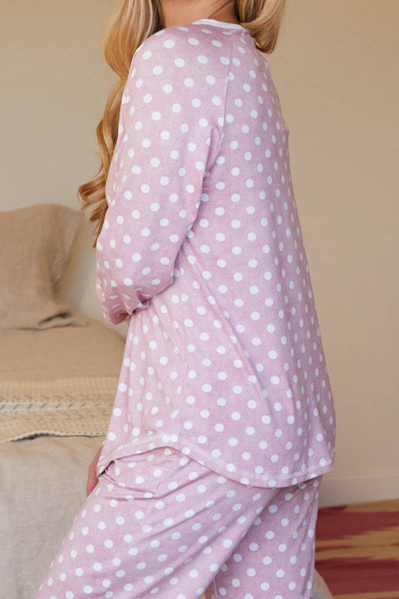 CWSPJ033_COZY LONG SLEEVE HENLEY NECK PAJAMA SET