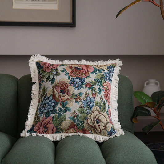 FLORAL PATTERNED COSY PILLOW COVER CASE