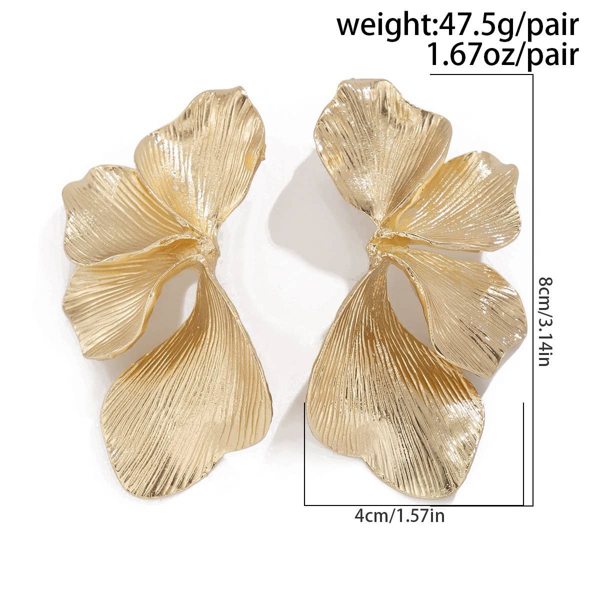 COOL AND SIMPLE RETRO FLOWER EARRINGS