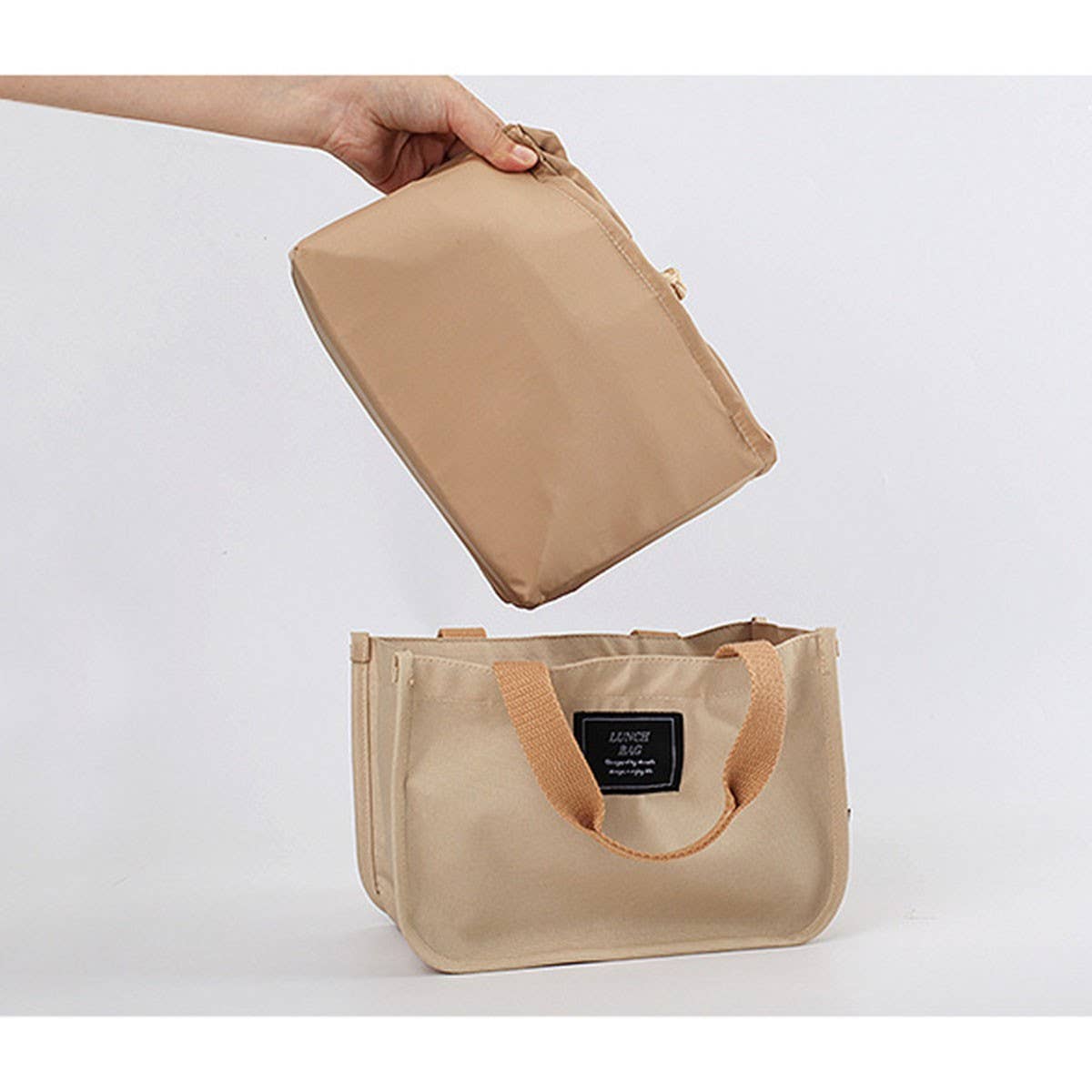 CASUAL PICNIC INSULATED DOUBLE LAYER BENTO BAG_CWAB1824