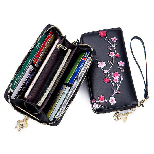 LARGE CAPACITY ETHNIC STYLE PAINTED LONG WALLET_CWAB3813