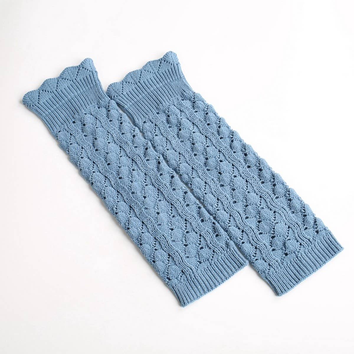 IMITATION LACE LONG LEGGINGS WITH HOLES AND CUFFS