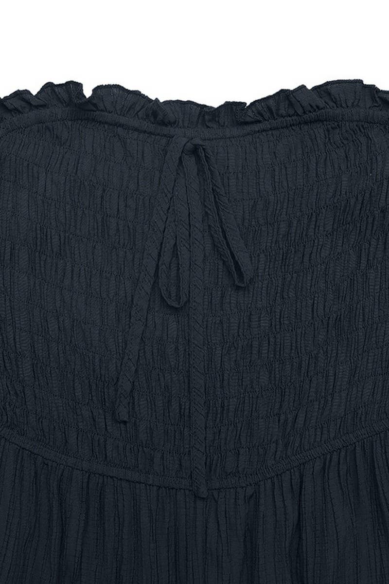 CWSJS1677_SOLID STRAPLESS STRAIGHT LEG TIE WAIST JUMPSUIT