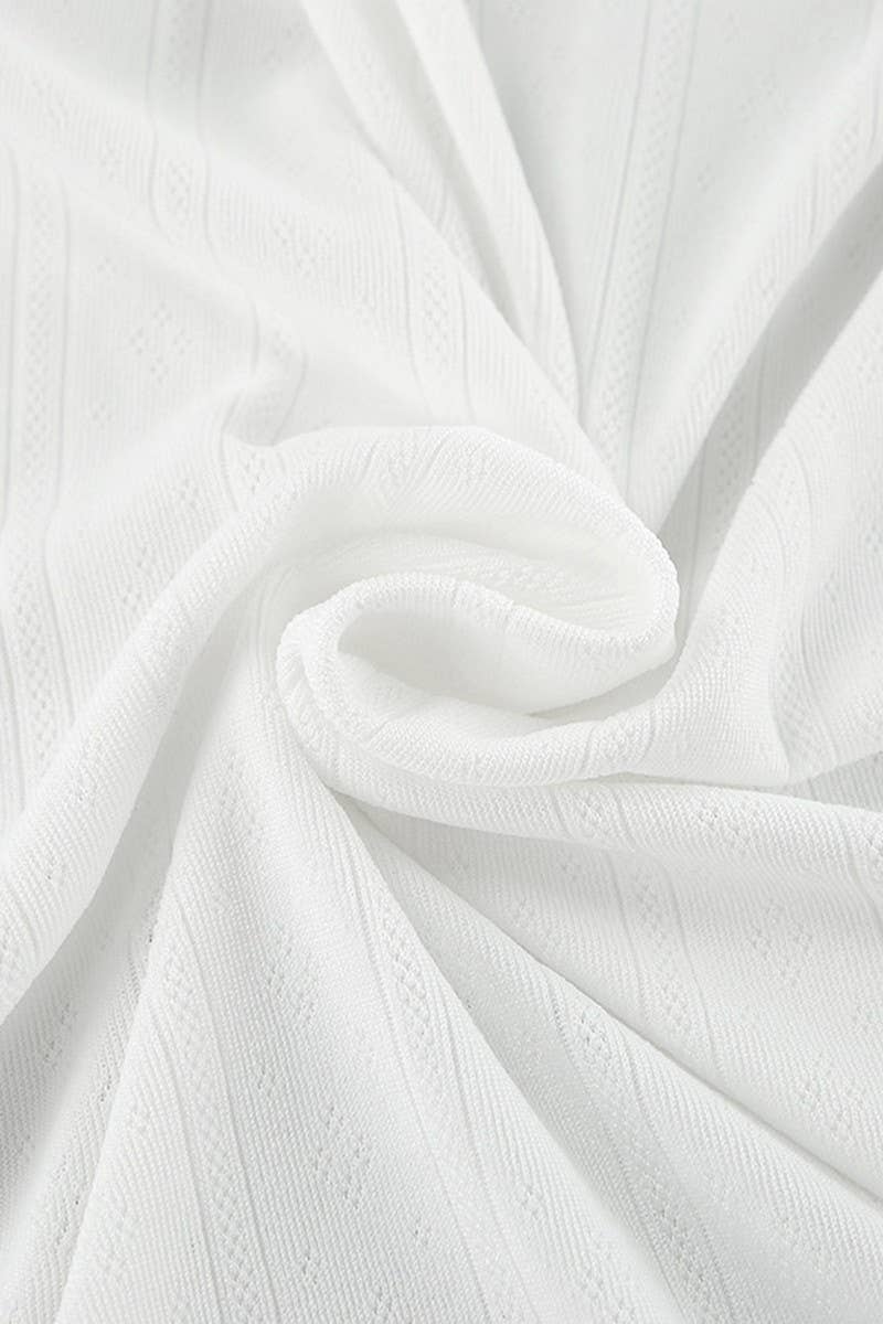 CWSPJ0407_JACQUARD BREATHABLE LONG-SLEEVED NIGHTDRESS