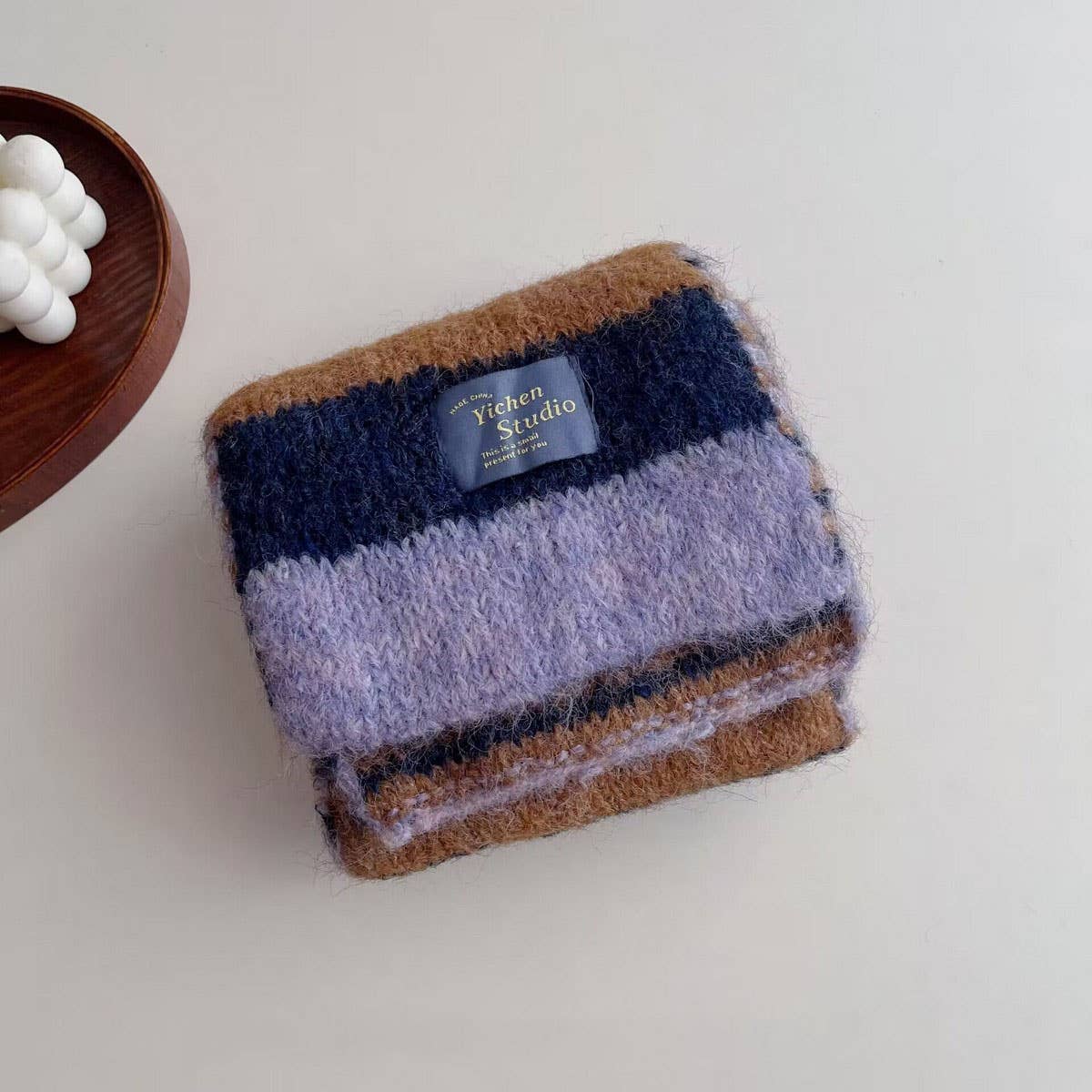 Rainbow Stripe Knit Scarf for Kids ??Winter Scarf_CWASC2109