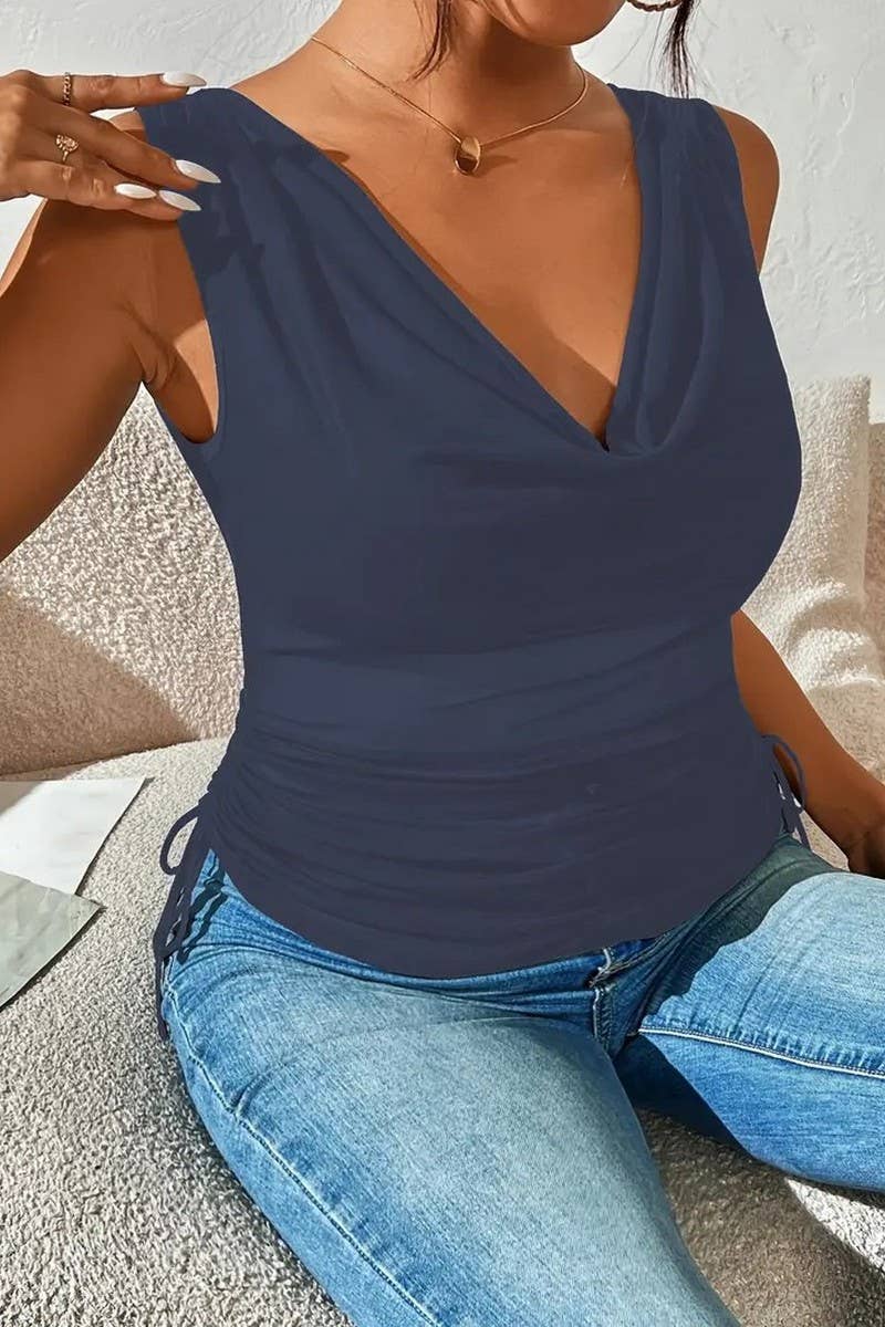 CWTTSL0334_V-NECK PURE SEXY SLEEVELESS VEST