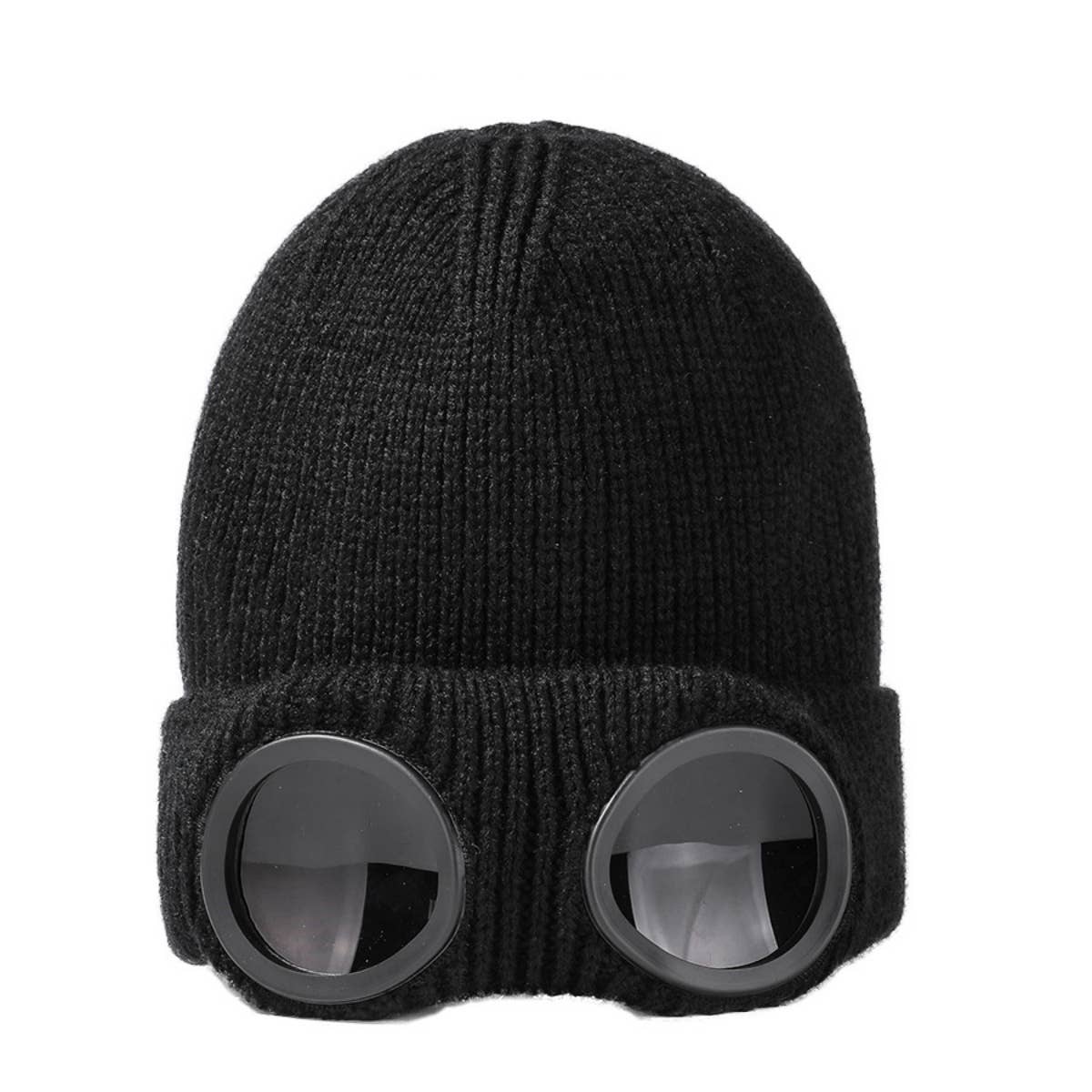 CWAH2210_WINTER WOOL SKI WINDPROOF GLASSES HAT