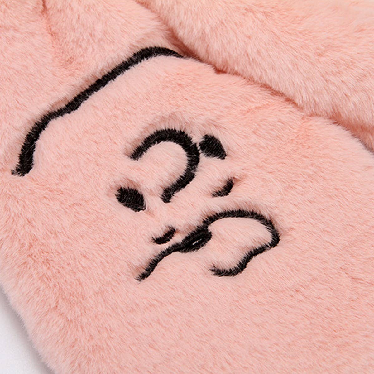 CARTOON WINTER THICK PLUSH HOOP NECK GLOVES_CWAG0272