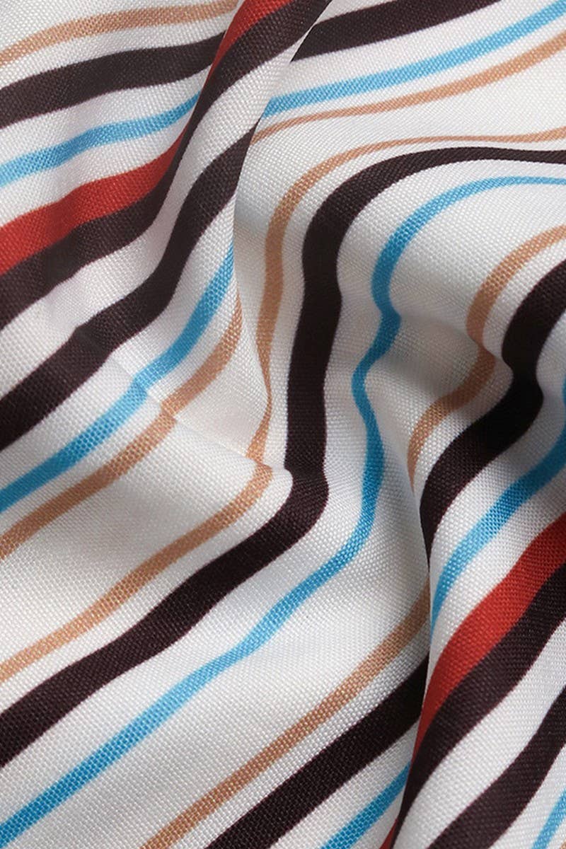 CWTSTL2070_VERTICAL STRIPED LONG SLEEVE LAPEL SHIRT