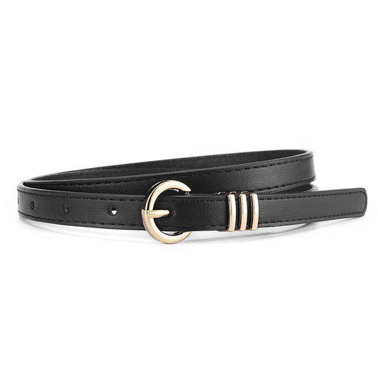 Fashionable retro and simple faux leather belt