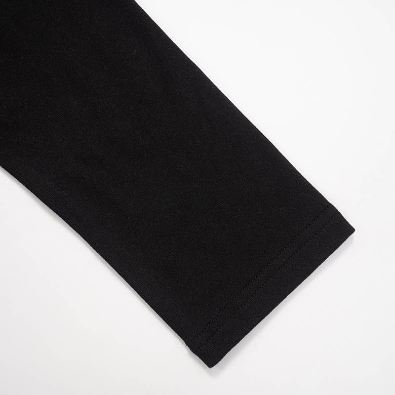 COLOR CONTRAST MESH BOW STRAP CROP T-SHIRT