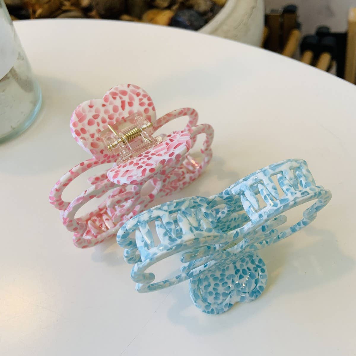 CWAHA1534_CAT FACE BOW HAIR CLAW CLIP