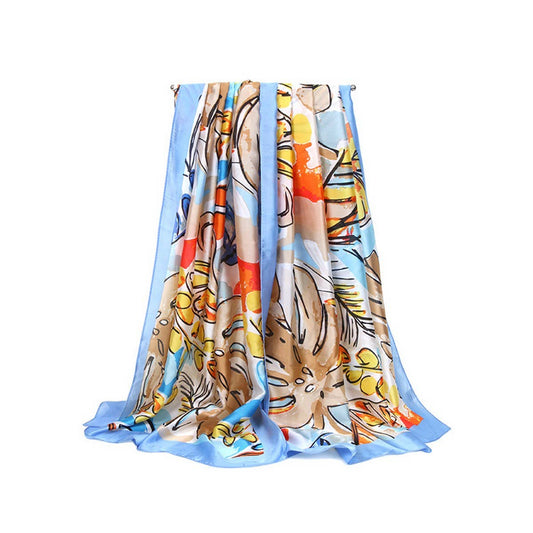 Banana Leaf Scarf - Summer Beach Wrap Shawl_CWASC0671
