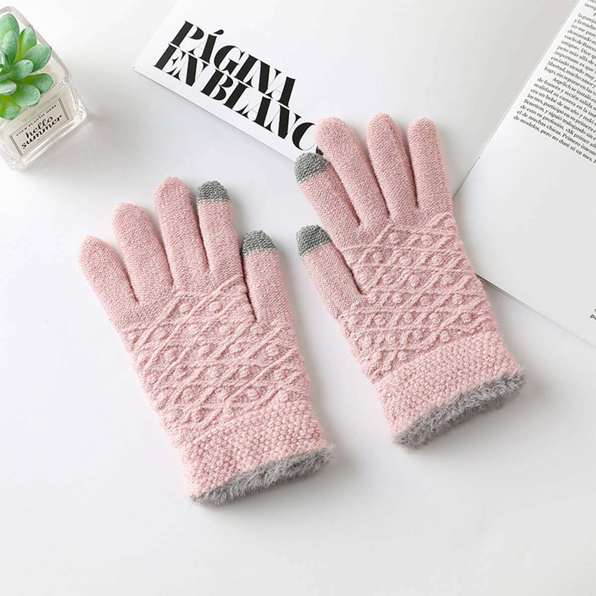 WOMEN'S WARM TOUCH SCREEN FASHION GLOVES_CWMM1503