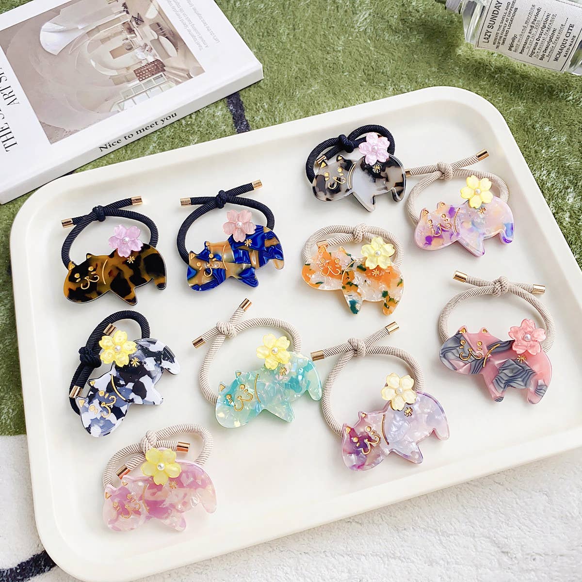 SWEET AND CUTE CAT HAIR ROPE_CWAHA0810