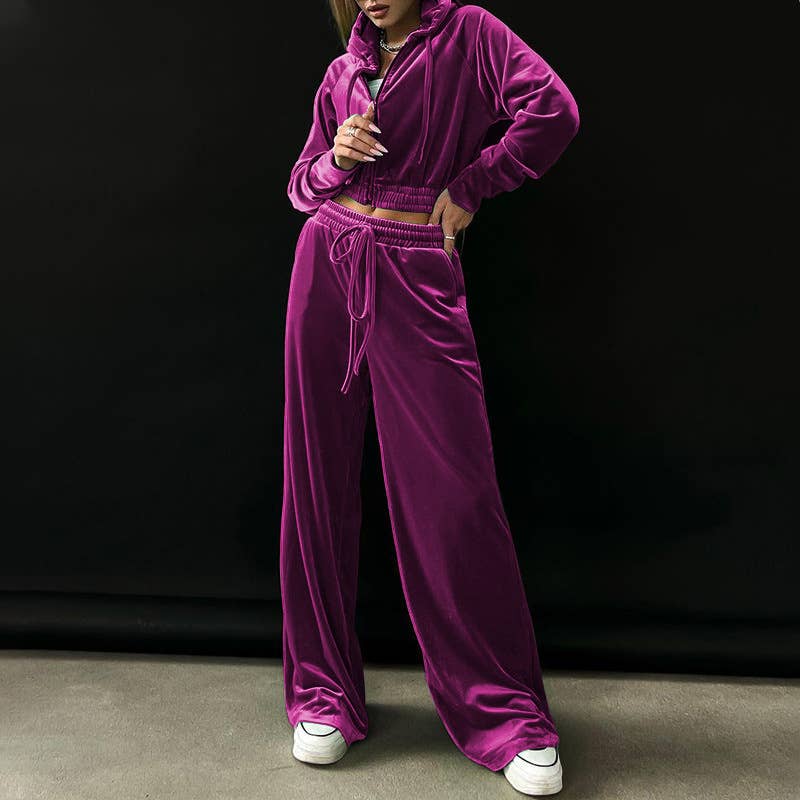 FASHIONABLE HOODIE CANARY SWEATPANTS SUIT