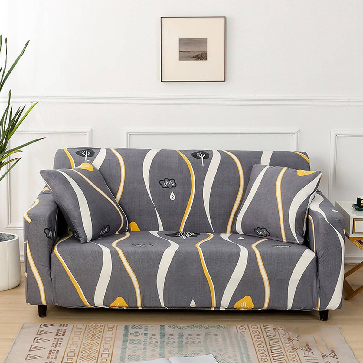 Stretch Sofa Cover, Nordic Style, All Seasons_CWMM8318