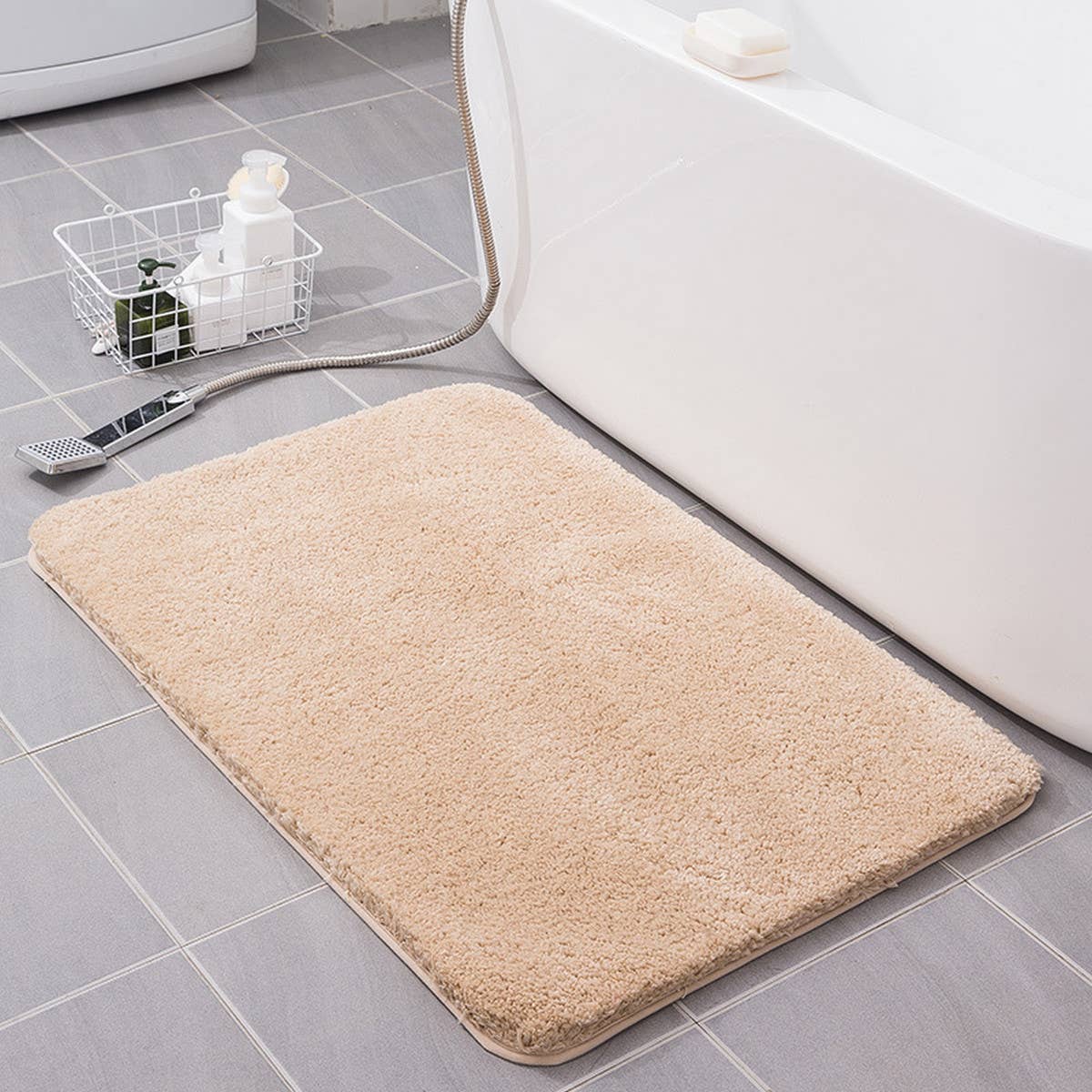 WATER-ABSORBENT NON-SLIP THICK BATHROOM MAT