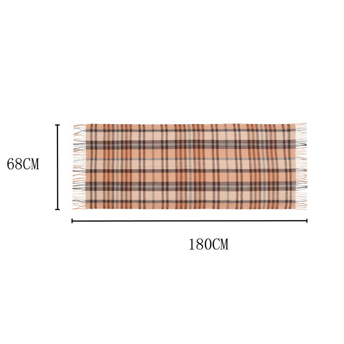 Thick Plaid Shawl Scarf ? Soft Warm Wrap for Women