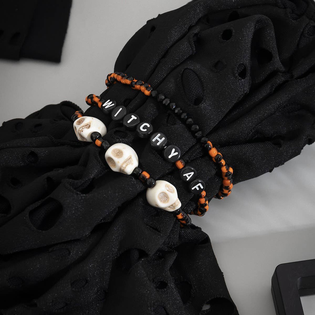 RETRO SWEET COOL STRETCH BEADED BRACELET