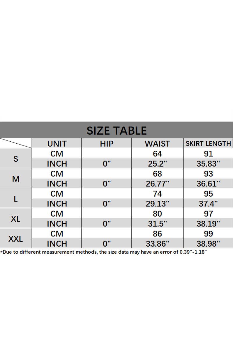 CWBLS0442_SPRING AND SUMMER HIGH-END SLIT RUFFLE SKIRT