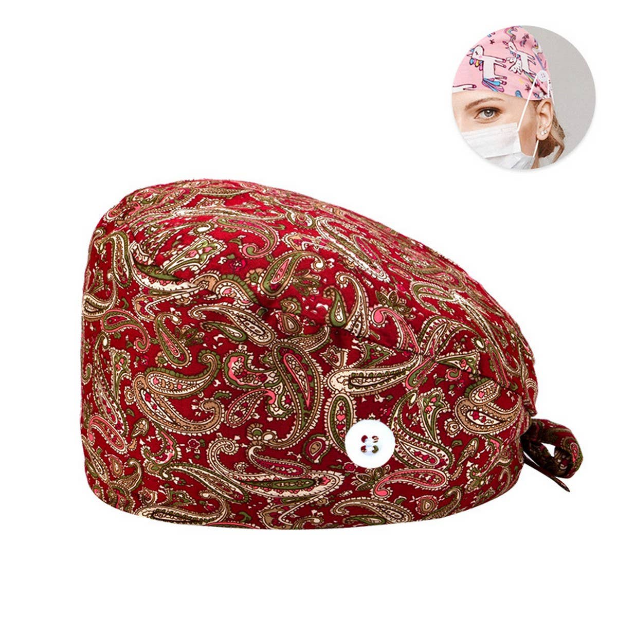 SURGICAL CAP DOCTOR CAP COTTON PRINTED CAP_CWAH3330