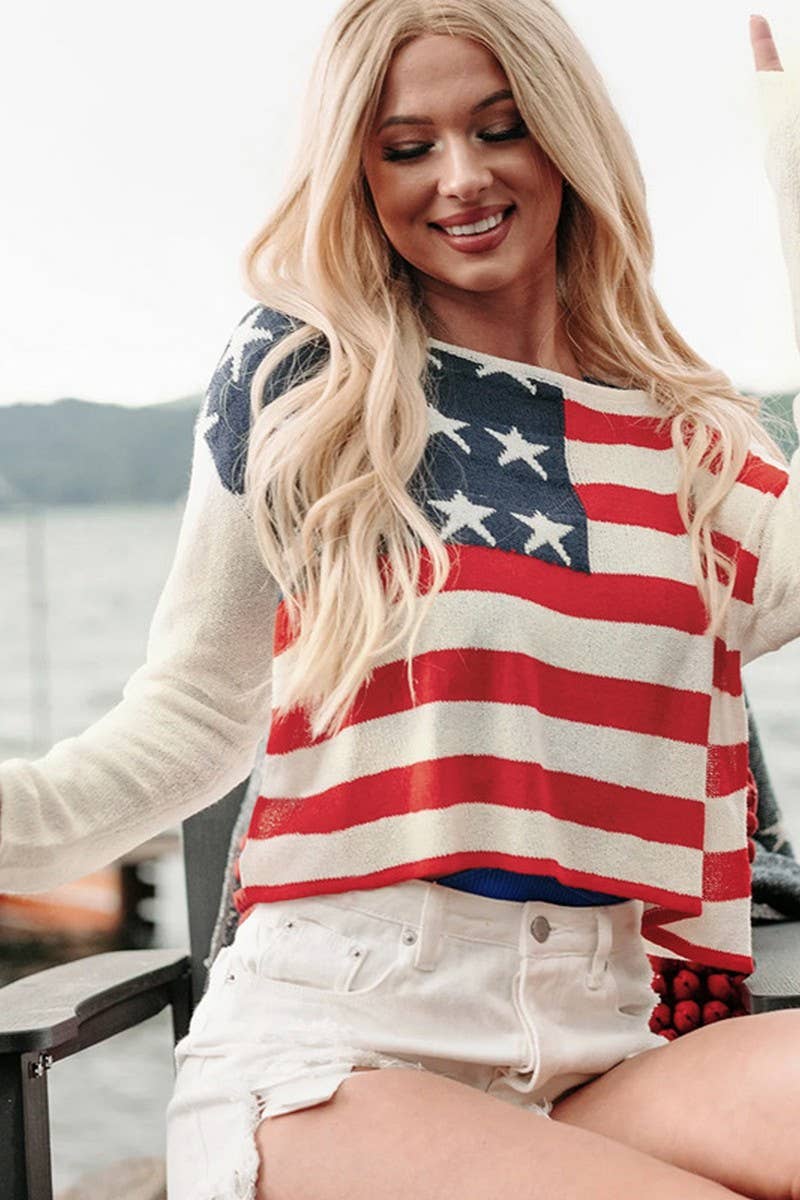 CWOSWL2787_PULLOVER STRIPED COLORBLOCK THIN KNITTED SWEATER