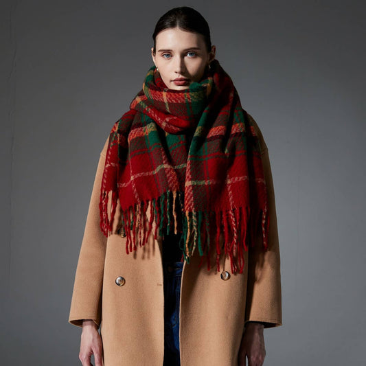 Christmas Plaid Scarf ? Red Green Winter Wrap