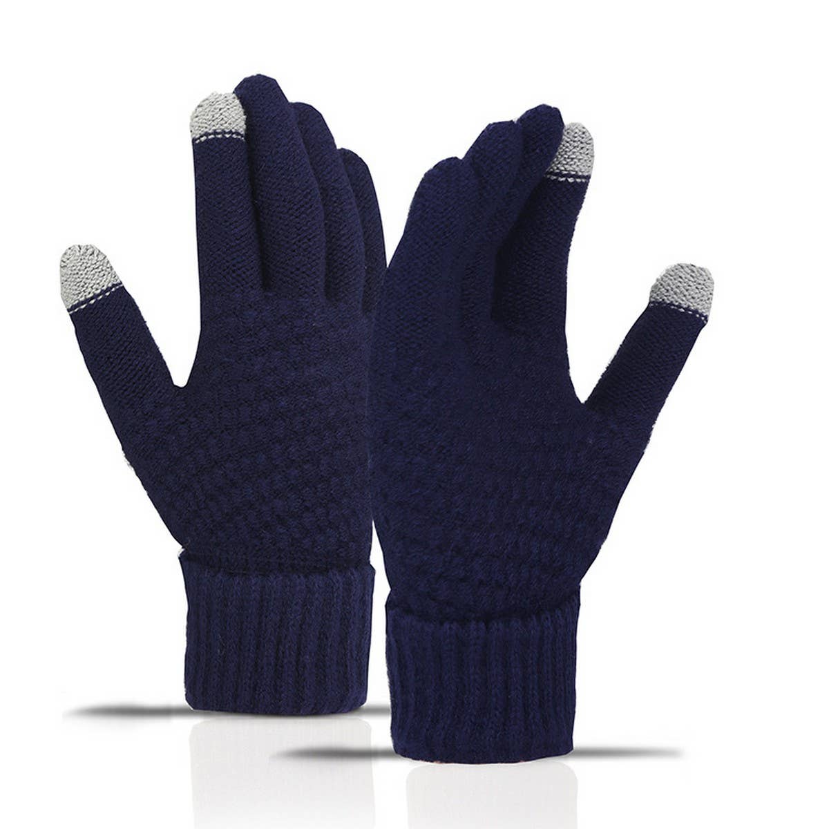CWAG00551_WOMEN WINTER CUTE KNIT TOUCHSCREEN GLOVES