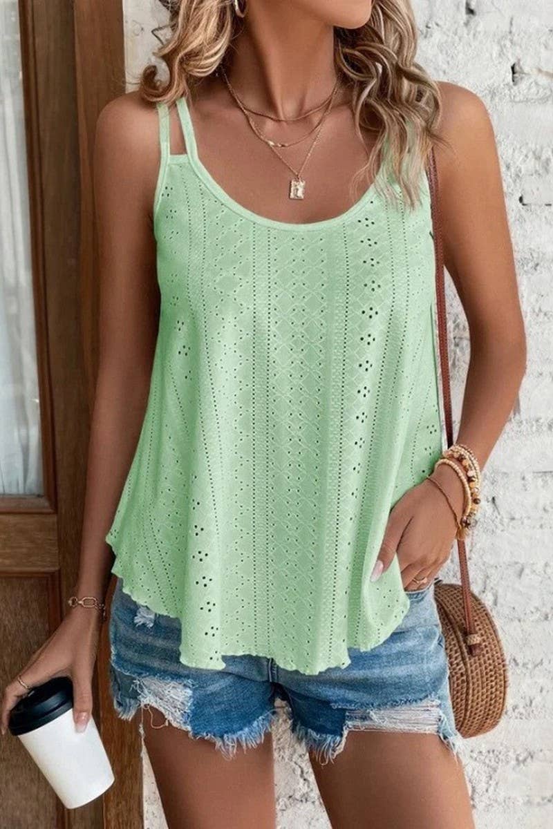 CWTTSL0413_DOUBLE SHOULDER ROUND NECK JACQUARD VEST