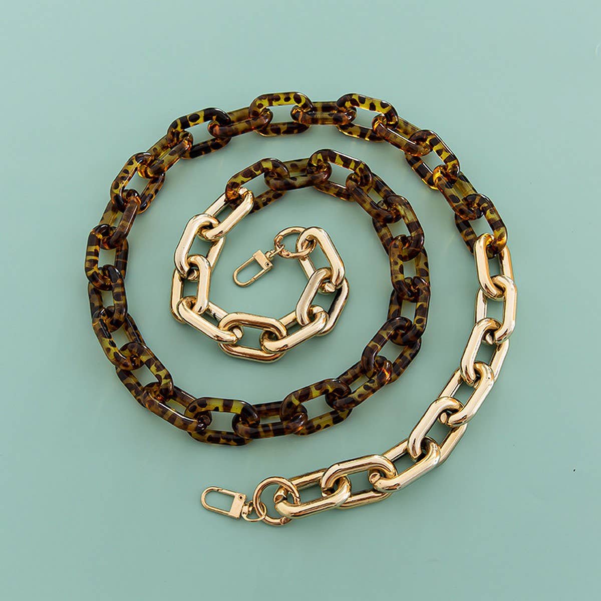47.24"Acrylic Leopard Print Bag Chain,Phone Strap_CWMM5094