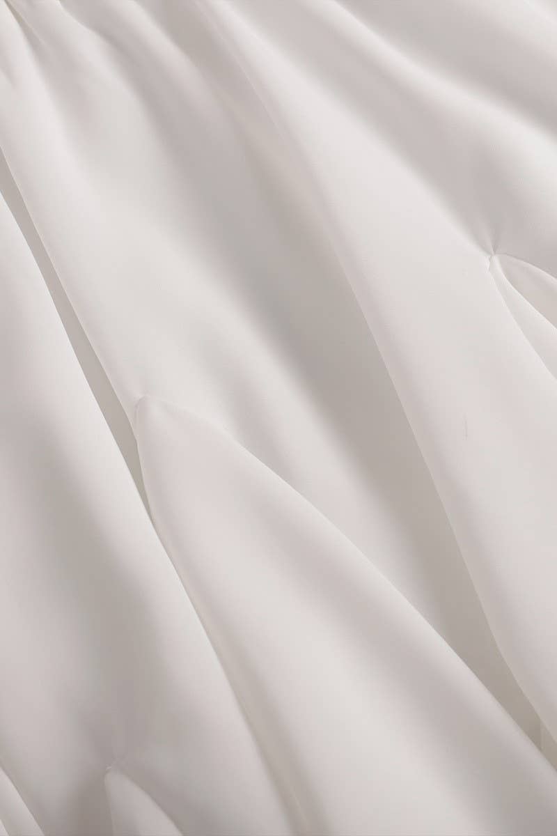 CWBSS0445_PATCHWORK RUFFLE PLEATED MINI SKIRT