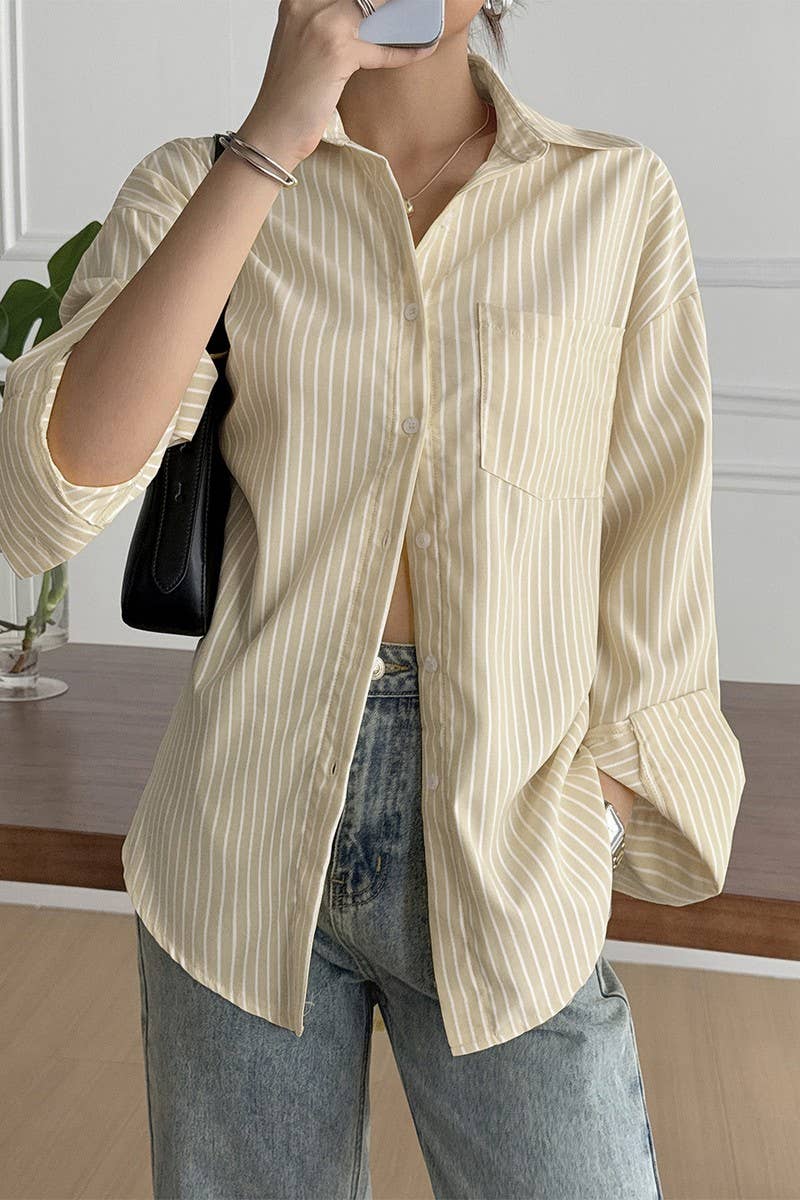 CWTSTL01003_CASUAL VACATION STRIPED LONG SLEEVE SHIRT